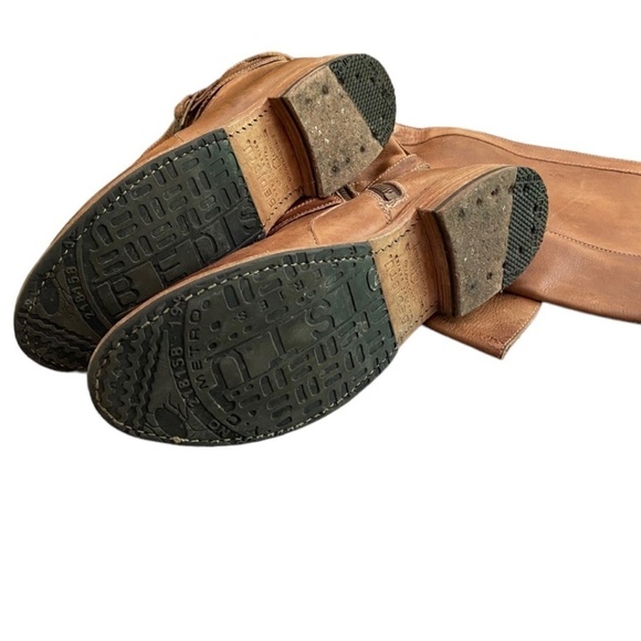 BED STU Brown Leather Bristol Equestrian Knee High Riding Boots size 8.5 - Picture 6 of 7